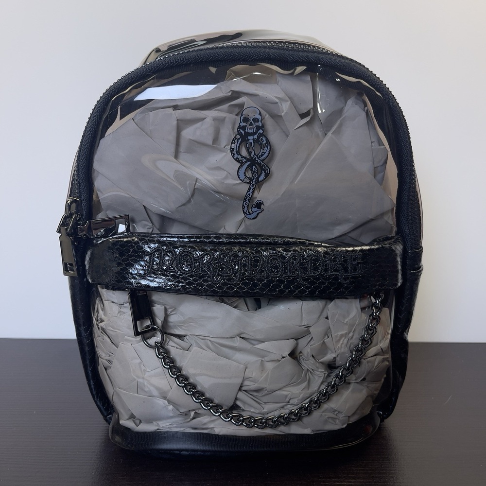 Harry Potter Dark Mark Mini Clear Backpack NWT Universal Studios Morsmordre